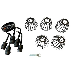 31532 Люстра TARBES, 5x60W(E27), сталь, черный в интерьере в Санкт-Петербурге