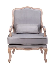 стильное Мягкое полукресло с подлокотниками Nitro Grey Velvet в Санкт-Петербурге