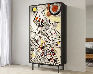 фото Шкаф двухдверный "Emerson" by Kandinsky арт EM091/Print_01 в Санкт-Петербурге