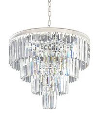 Люстра Odeon 4 Rings Silver в интерьере в Санкт-Петербурге