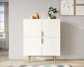красивые Большой комод с четырьмя дверками "Line" LN03/GR1/beige на заказ в Санкт-Петербурге