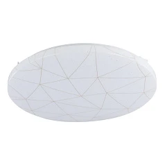 красивые 900612 Потолочный светильник RENDE, LED 19,5W, 2300lm, H60, ?380, сталь, белый/пластик, белый, золотой в Санкт-Петербурге