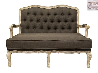 купить красивый Двухместный дизайнерский диван Yareli Brown V2 в интернет-магазине в Санкт-Петербурге