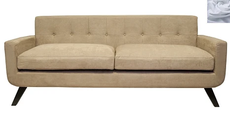 красивый Диван скандинавский на ножках Uter серый на заказ в Санкт-Петербурге