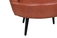 Низкое кресло ракушка Pearl Brown на черных ножках в интернет-магазине в Санкт-Петербурге