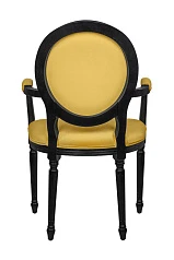 красивый Мягкий стул с подлокотниками Delo Kora Arm Yellow на заказ в Санкт-Петербурге
