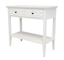 Дизайнерская консоль Friz White в интерьере в Санкт-Петербурге