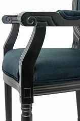 купить стильный Мягкий стул с подлокотниками Volker Arm Black в интернет-магазине в Санкт-Петербурге