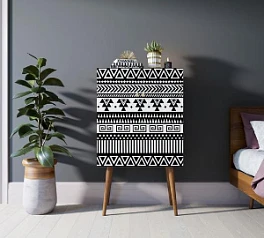 стильный Комод на высоких ножках "Berber" 19 принт арт BB09/Print_19 на заказ в Санкт-Петербурге