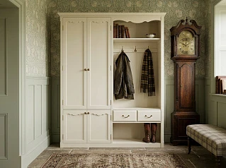 Шкаф-прихожая "Леонтина (Leontina)" с дверками арт ST9361 на заказ в Санкт-Петербурге