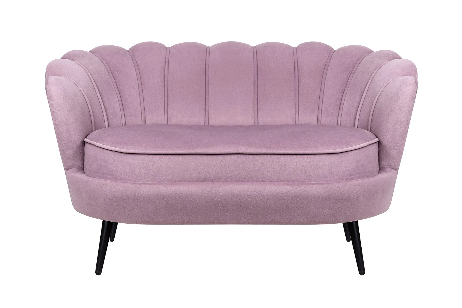 Дизайнерский двухместный диван Pearl Double Pink на черных ножках в интернет-магазине в Санкт-Петербурге