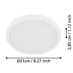 купить стильные 900647 Накладной светильник FUEVA 5, 17W (LED), 3000K, IP44, L210, B210, H28, сталь, белый / пластик, белый в Санкт-Петербурге