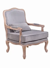 купить стильное Мягкое полукресло с подлокотниками Nitro Grey Velvet в интернет-магазине в Санкт-Петербурге