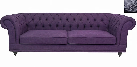 красивый Диван мягкий арт-деко Neylan Purple серый на заказ в Санкт-Петербурге