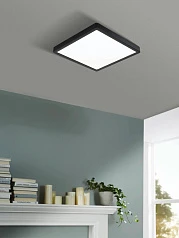 99257 Светодиодный накладной светильник FUEVA 5, 20.5W (LED), 285х285, H28, 2500lm, 4000K, сталь в интерьере в Санкт-Петербурге