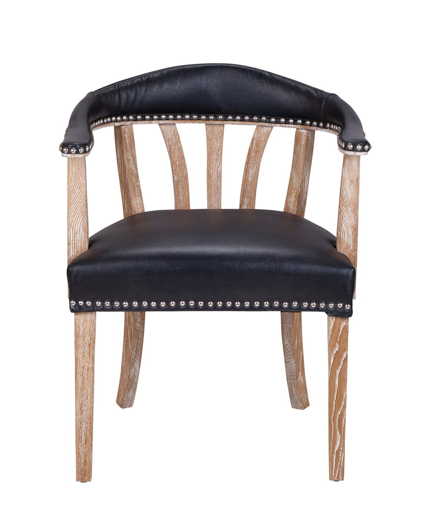 заказать Мягкий стул с подлокотниками Tanner Black Leather в Санкт-Петербурге