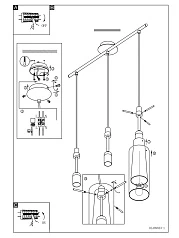 89833 Подвесной потолочный светильник (люстра) PINTO в Санкт-Петербурге