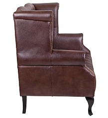 фото Кожаный дизайнерский диван Royal Sofa Brown в интерьере в Санкт-Петербурге