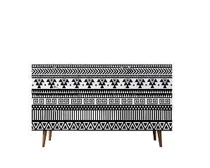 купить красивый Комод "Berber" с двумя дверками и ящиками принт 19 арт BB17/Print_19 в Санкт-Петербурге