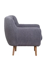 Низкое кресло Fuller Grey Boucle в интерьере в Санкт-Петербурге