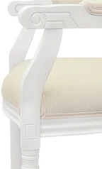 купить стильный Мягкий стул с подлокотниками Volker Arm Beige and White в Санкт-Петербурге