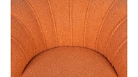 купить Низкое кресло ракушка Pearl Orange Boucle на черных ножках в Санкт-Петербурге
