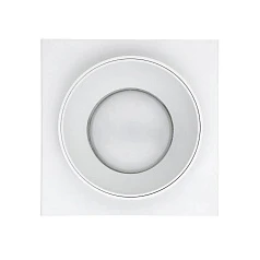 900455 Встраиваемый светильник CAROSSO, 35W (GU10), L93, B93, H25, алюминий, белый, черный в интернет-магазине в Санкт-Петербурге