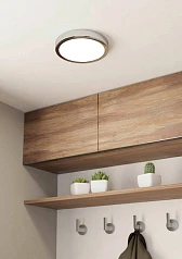 стильные 900641 Накладной светильник FUEVA 5, 17W (LED), 3000K, IP44, ?210, сталь, хром / пластик, белый в Санкт-Петербурге