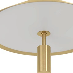 купить 390272 Люстра диммируемая PARAGUAY, 3X12W (LED), 3000K, 4080lm, L970, B270, H1500, сталь, черный, матовая латунь/пластик, белый в Санкт-Петербурге