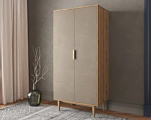купить стильный Шкаф малый двухстворчатый "Line" R24/beige в Санкт-Петербурге