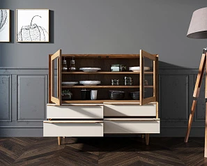 Буфет "Bruni white" низкий арт BR34WH в Санкт-Петербурге