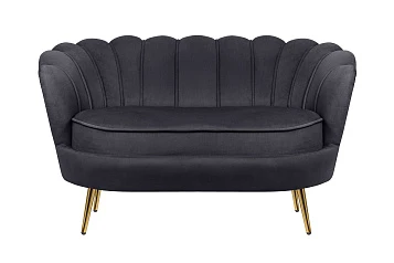 стильный Дизайнерский двухместный диван Pearl Double Black на заказ в Санкт-Петербурге