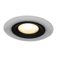 900915 Комплект встраиваемых светильников CALONGE, 3X4,8W (LED), 3000K, 1860lm, ?100, пластик, черный, белый в Санкт-Петербурге