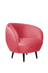 Мягкое кресло Small Benee Karmin на черных ножках на заказ в Санкт-Петербурге