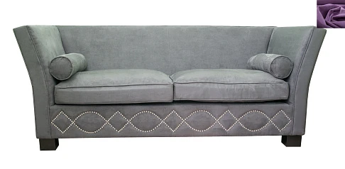 купить Трехместный диван арт-деко Volte Grey фиолетовый цвет в Санкт-Петербурге