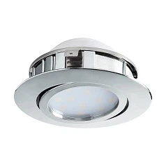красивые 95848 Светодиодный встраиваемый светильник PINEDA регулир., 1х6W(LED), ?84, пластик, хром на заказ в Санкт-Петербурге