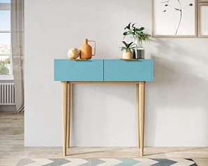 купить стильные Консоль с двумя ящиками "Line" LN16/GR1/blue в интернет-магазине в Санкт-Петербурге