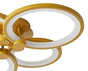 Люстра Oris 4 rings gold в интерьере в Санкт-Петербурге