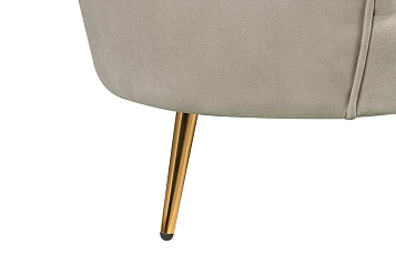 Диван ракушка для гостиниц Pearl Triple Taupe в интерьере в Санкт-Петербурге