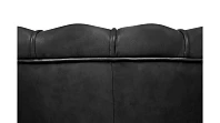 Низкое кресло ракушка Pearl Black V2 на черных ножках в Санкт-Петербурге