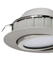 заказать 95853 Комплект светодиодных встраиваемых светильников PINEDA регулир., 3х6W(LED), ?84, пластик, никель мат в Санкт-Петербурге