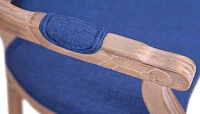 купить стильный Мягкий стул с подлокотниками Volker Arm Original Blue в интернет-магазине в Санкт-Петербурге