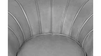 купить Низкое кресло ракушка Pearl Grey V2 на черных ножках в Санкт-Петербурге