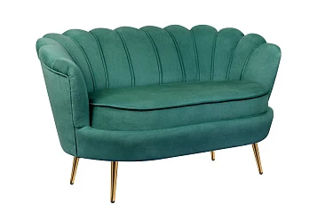 фото Дизайнерский двухместный диван Pearl Double Green V2 в интерьере в Санкт-Петербурге