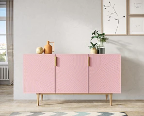 заказать Комод с тремя дверками "Line" LN02/GR1/pink в Санкт-Петербурге