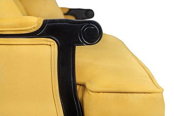 купить Двухместный дизайнерский диван Brody Double yellow в Санкт-Петербурге