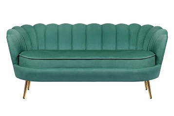 красивый Диван ракушка для гостиниц Pearl Triple Green V2 на заказ в Санкт-Петербурге