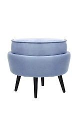 купить Пуф Pearl Adorn Sky на черных ножках в Санкт-Петербурге