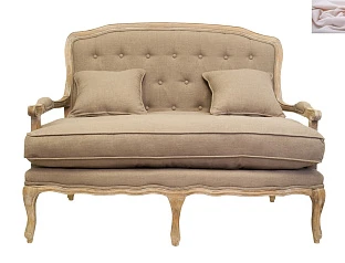 Прямой диван модерн Yareli розовый в Санкт-Петербурге