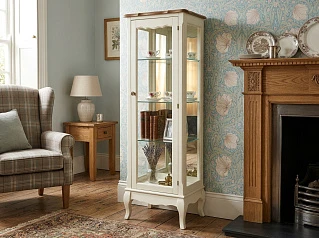 красивый Шкаф "Леонтина (Leontina)" для посуды узкий/низкий арт ST9319 в Санкт-Петербурге